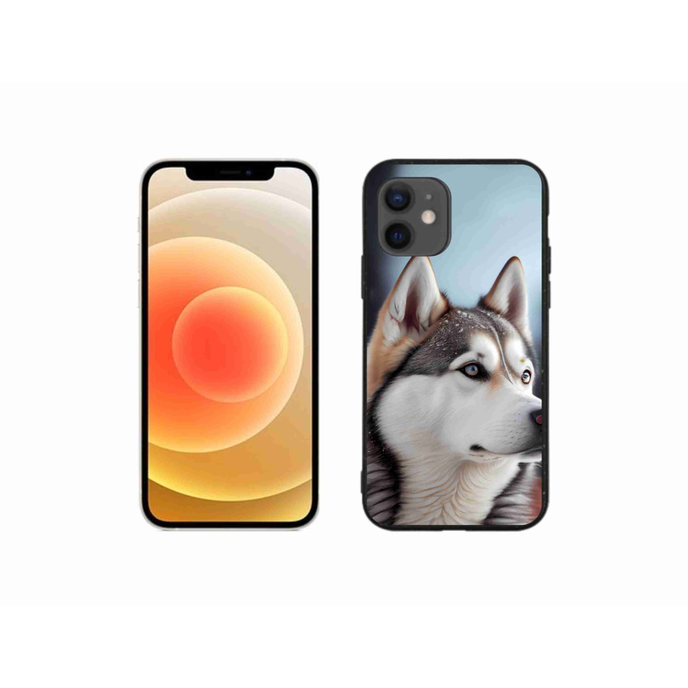 Gélový kryt mmCase na iPhone 12 Mini - sibírsky husky