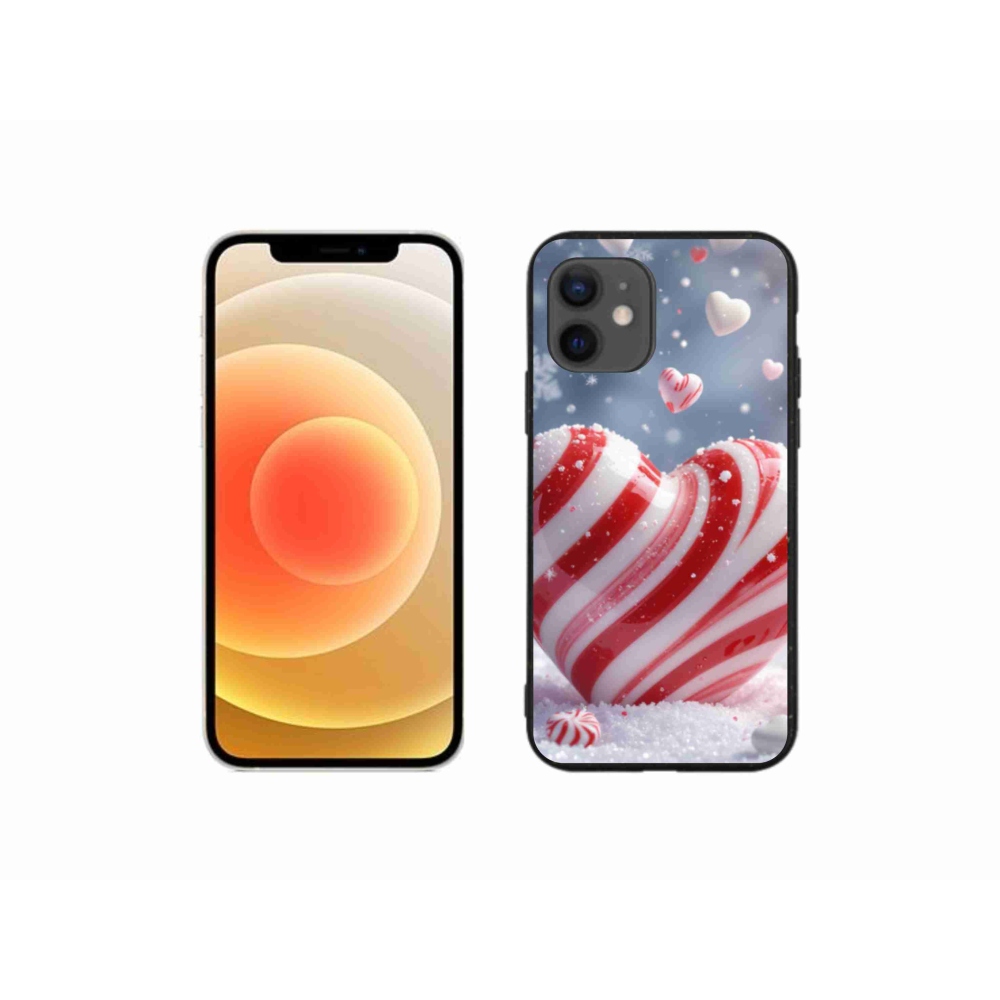 Gélový kryt mmCase na iPhone 12 Mini - sladké srdce