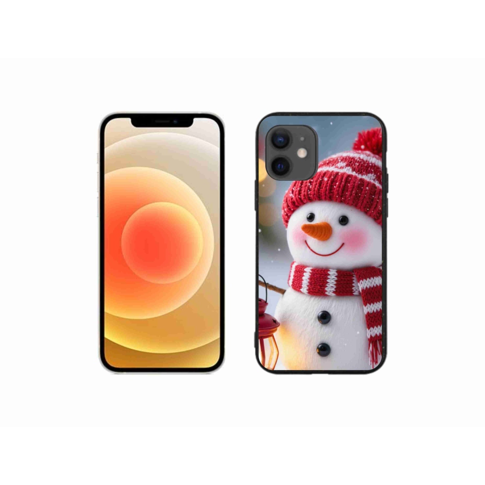 Gélový kryt mmCase na iPhone 12 Mini - snehuliak 2
