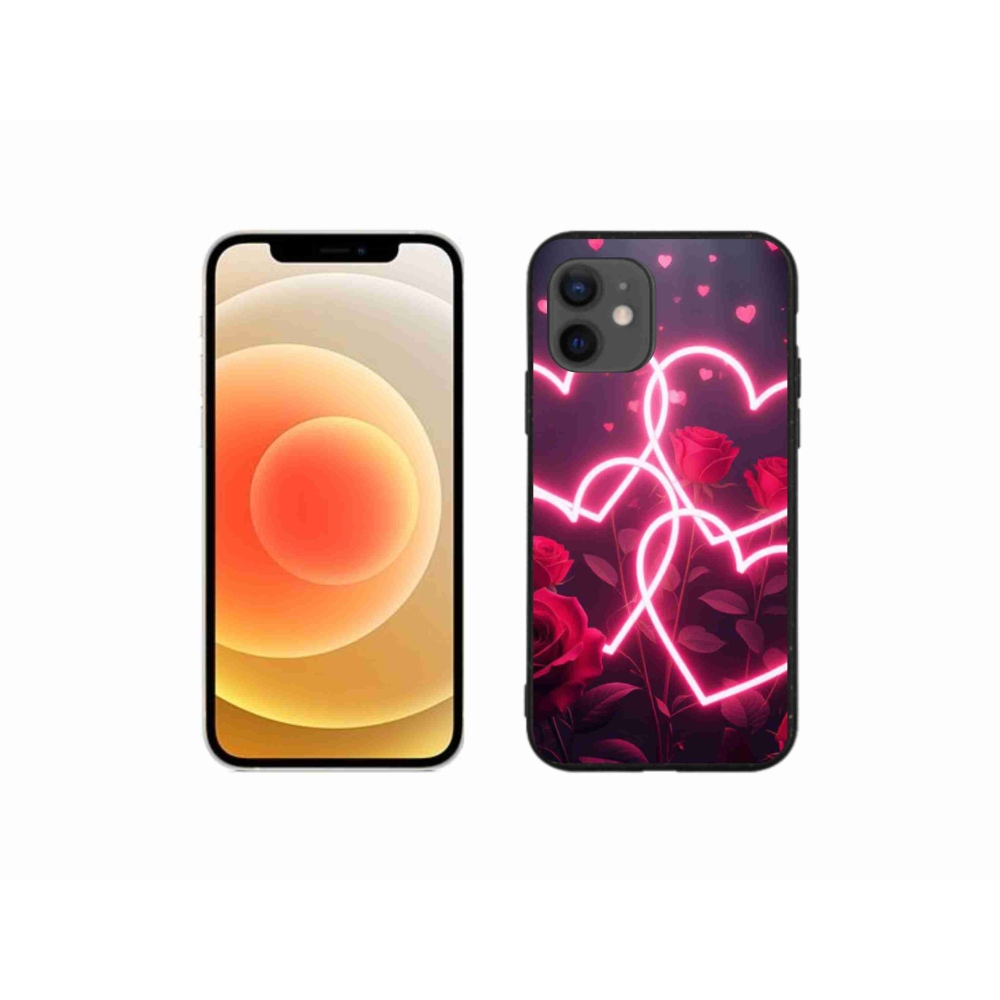 Gélový kryt mmCase na iPhone 12 Mini - srdce lásky