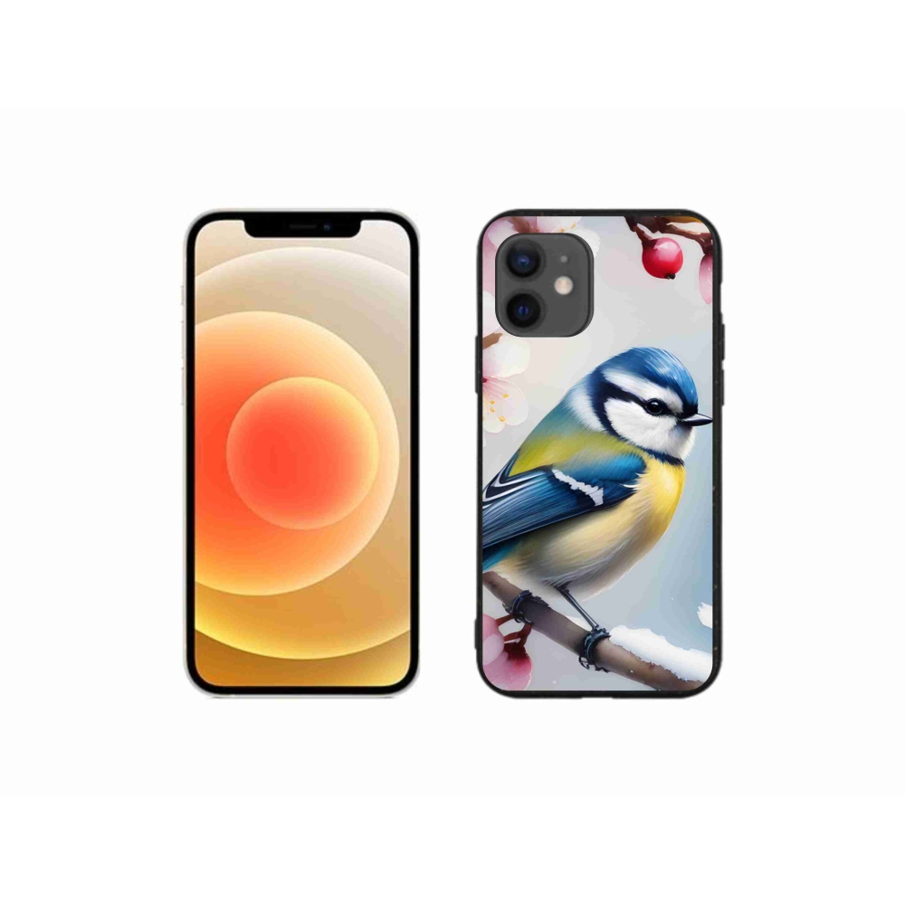 Gélový kryt mmCase na iPhone 12 Mini - sýkorka