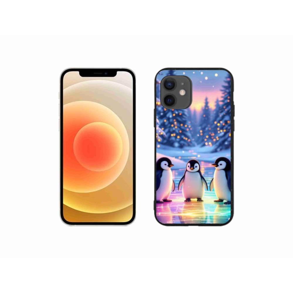 Gélový kryt mmCase na iPhone 12 Mini - tučniaci