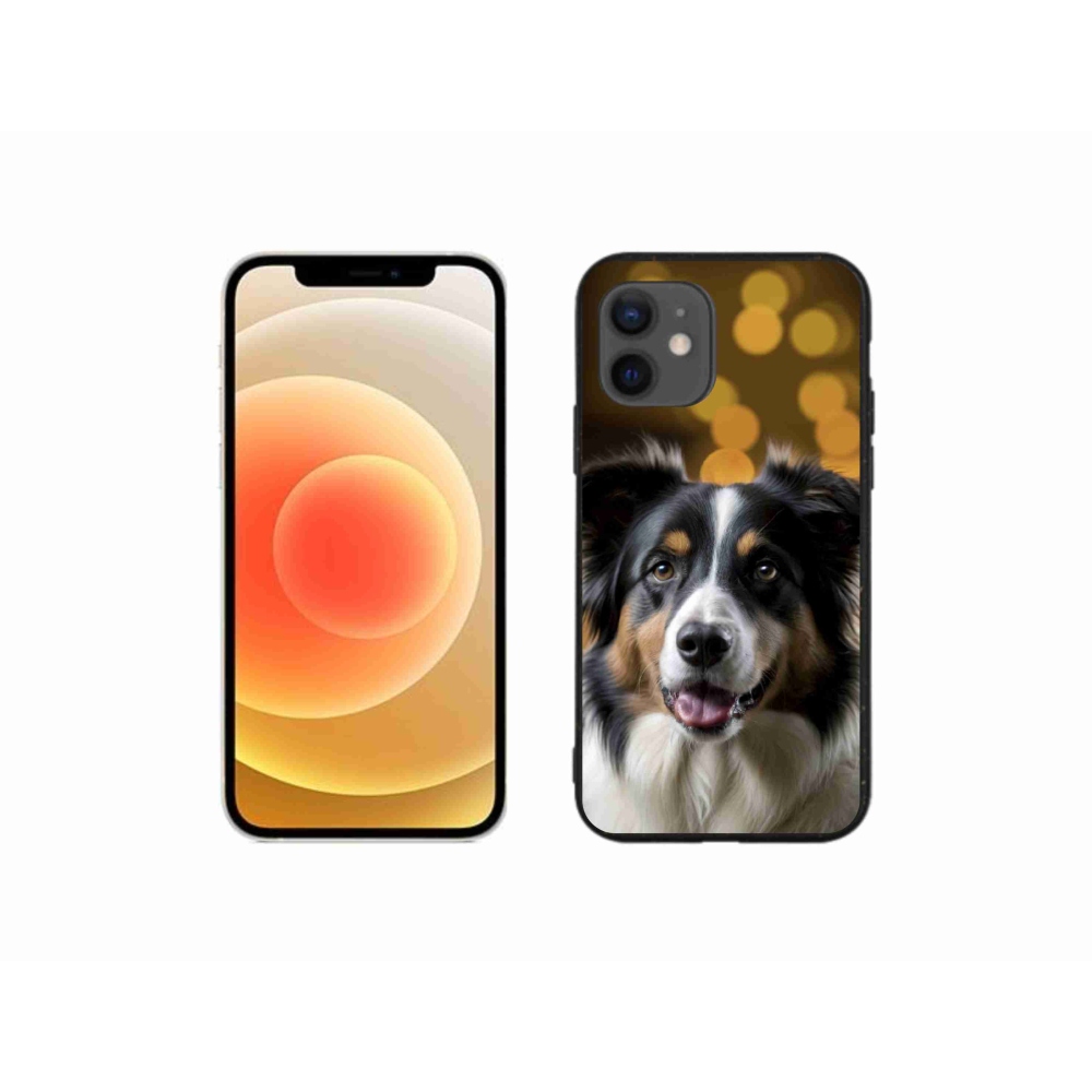 Gélový kryt mmCase na iPhone 12 Mini - usmievavý austrálsky ovčiak
