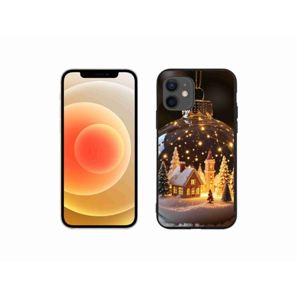 Gélový kryt mmCase na iPhone 12 Mini - vianočné gule 3