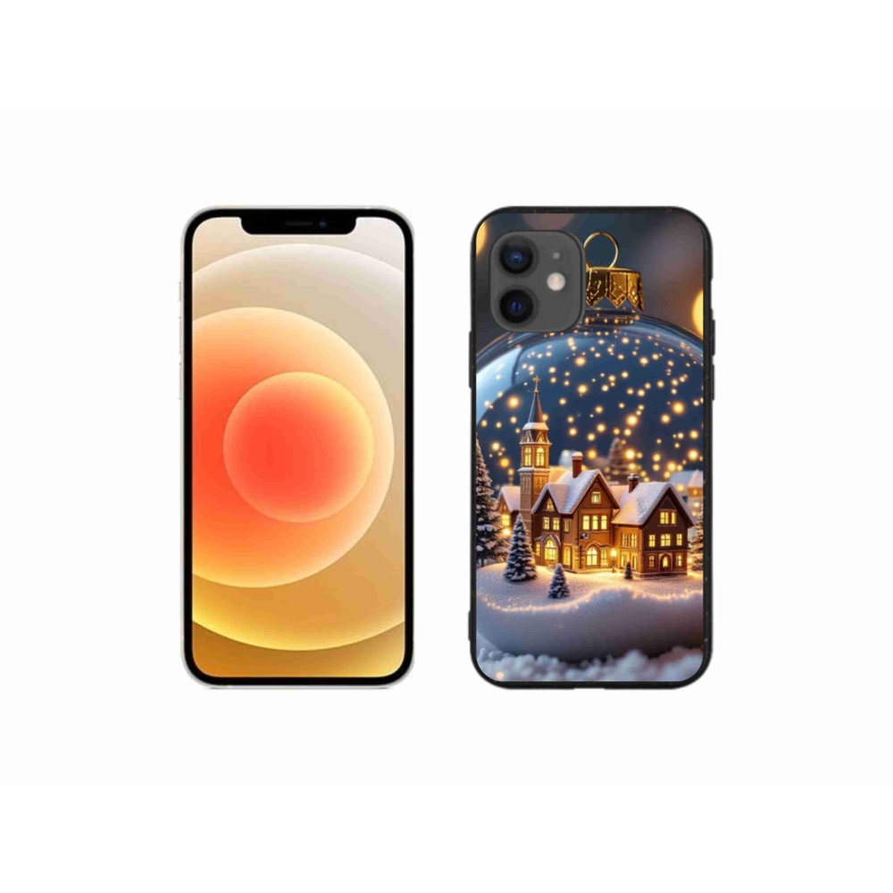 Gélový kryt mmCase na iPhone 12 Mini - vianočné gule 4