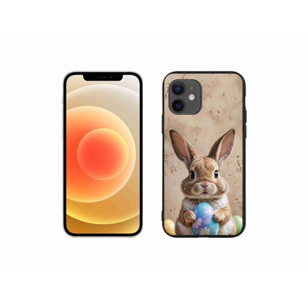 Gélový kryt mmCase na iPhone 12 Mini - veľkonočný zajačik
