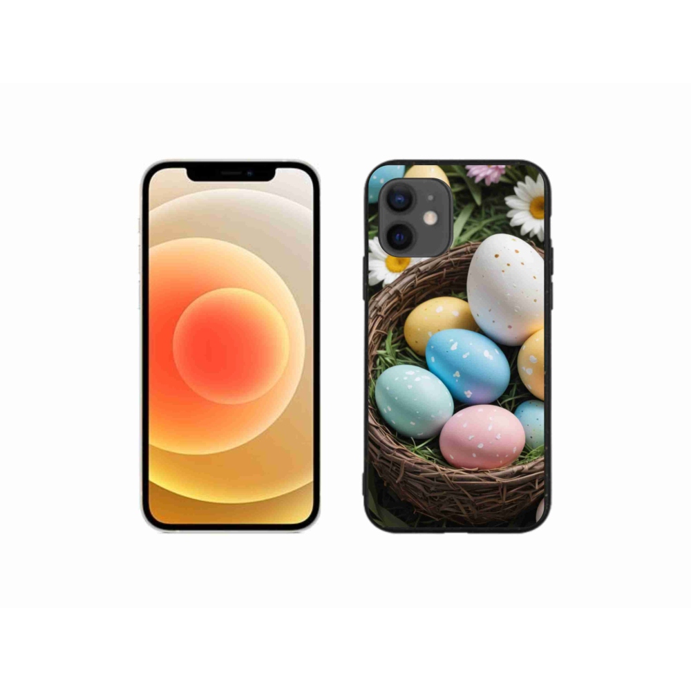 Gélový kryt mmCase na iPhone 12 Mini - veľkonočné vajíčka 2
