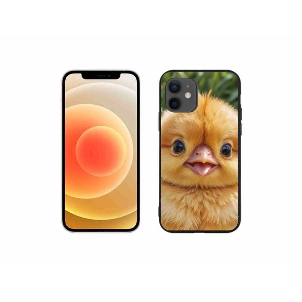Gélový kryt mmCase na iPhone 12 Mini - veselé kuriatko