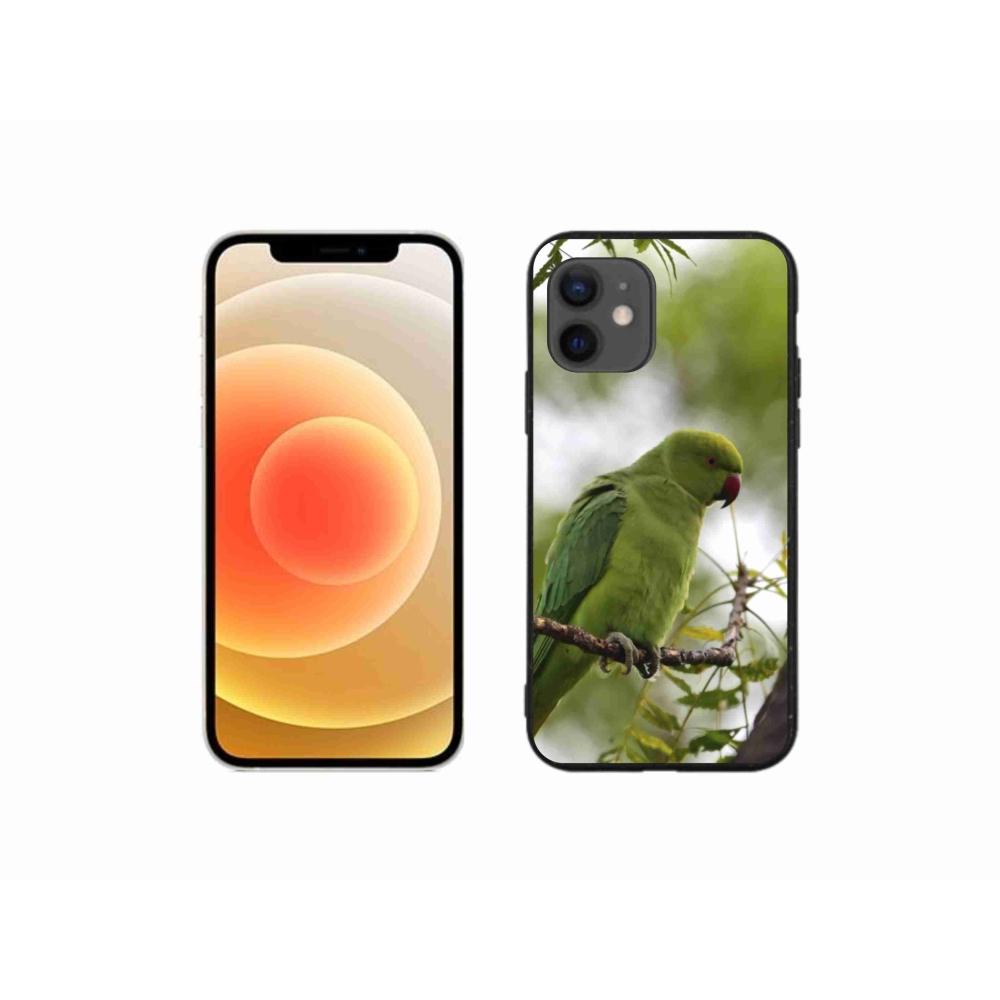Gélový kryt mmCase na iPhone 12 Mini - zelený papagáj