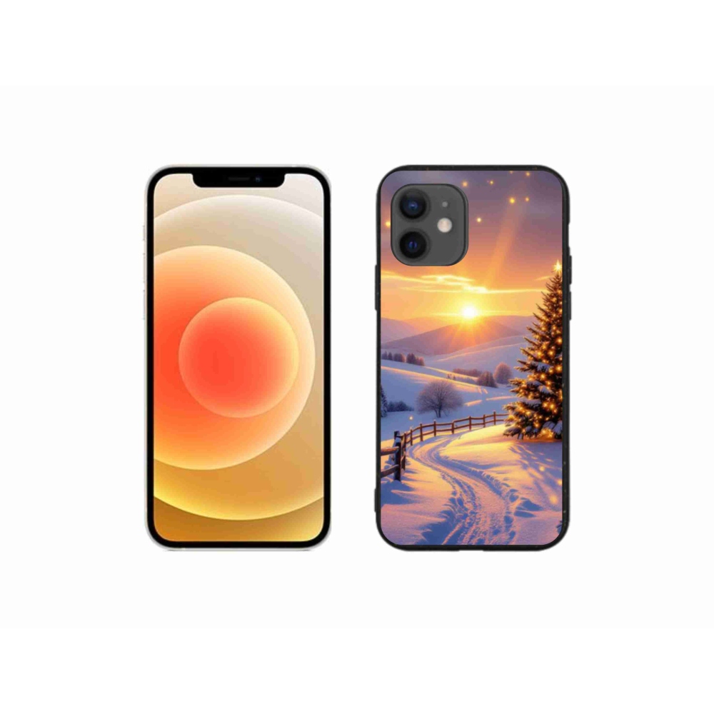 Gélový kryt mmCase na iPhone 12 Mini - zimná krajina