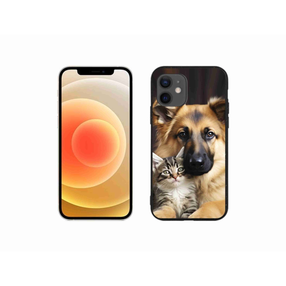 Gélový kryt mmCase na iPhone 12 Mini - zvieracie priateľstvo