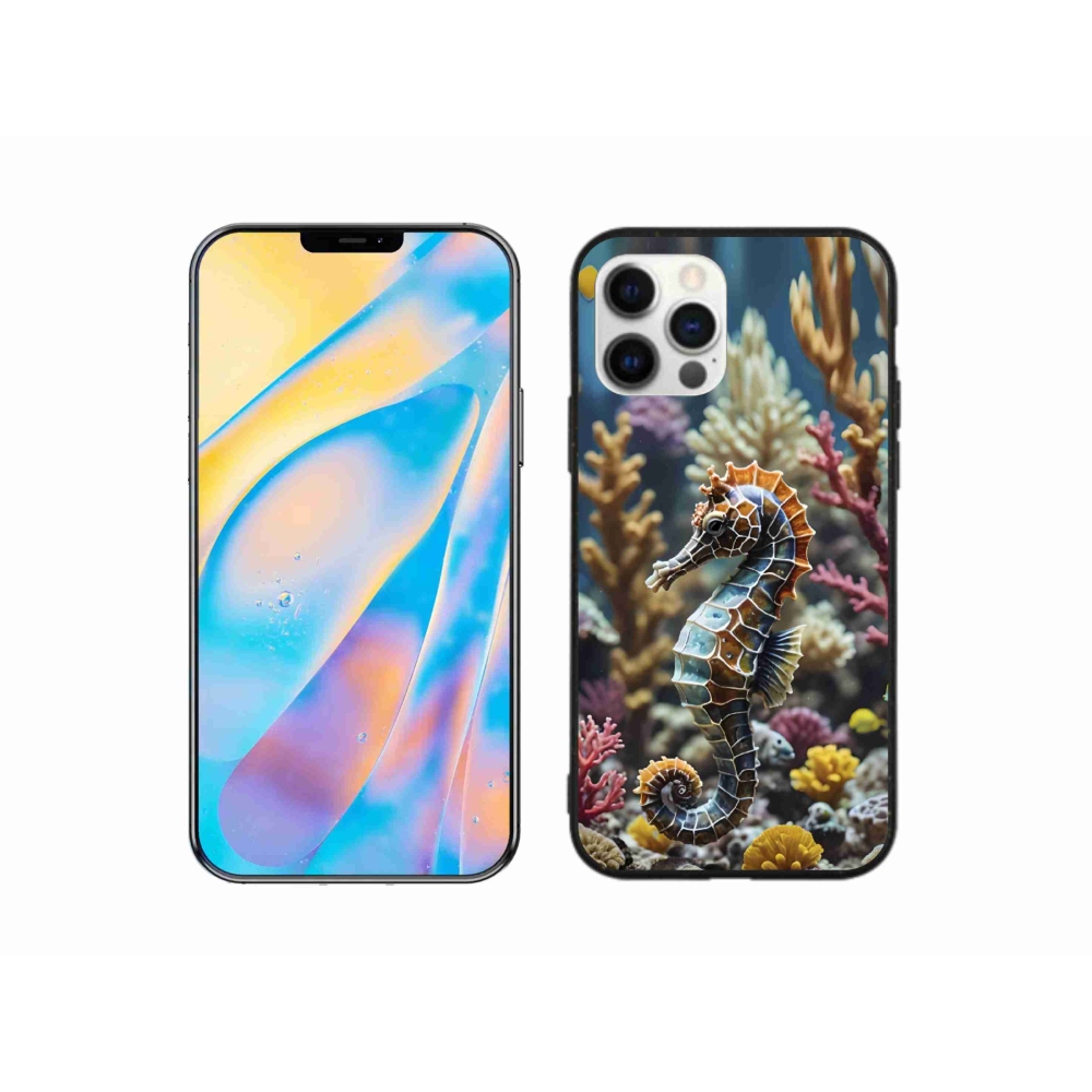 Gélový kryt mmCase na iPhone 12 - morský koník 2