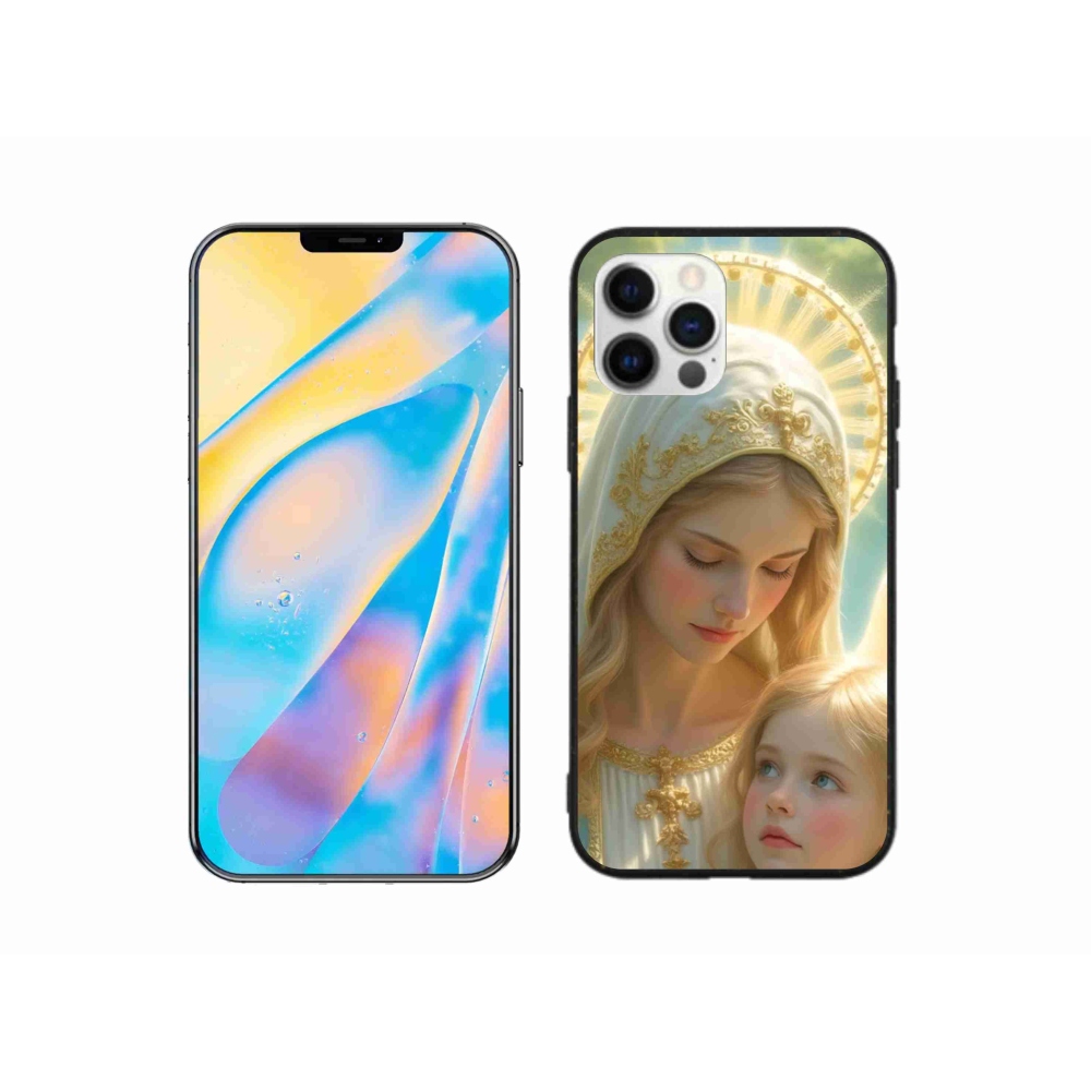 Gélový kryt mmCase na iPhone 12 - náboženský motív 2