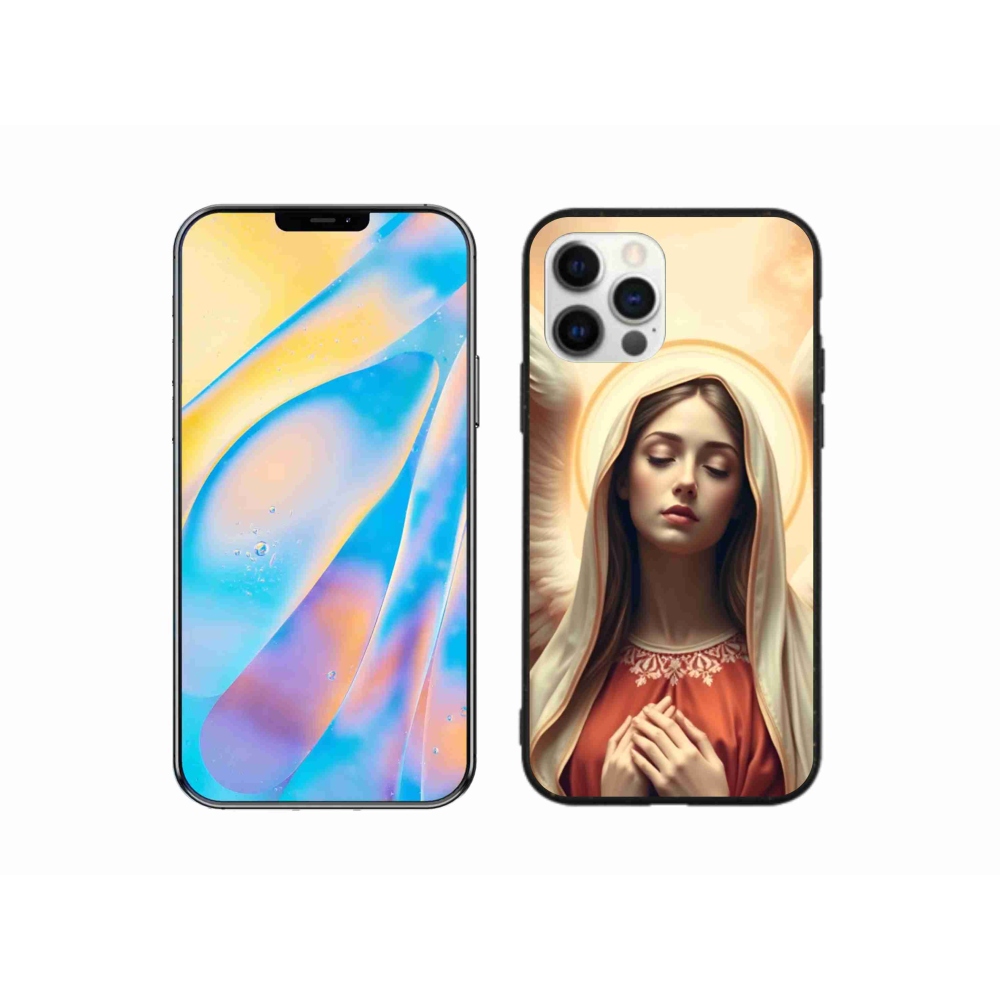 Gélový kryt mmCase na iPhone 12 - náboženský motív