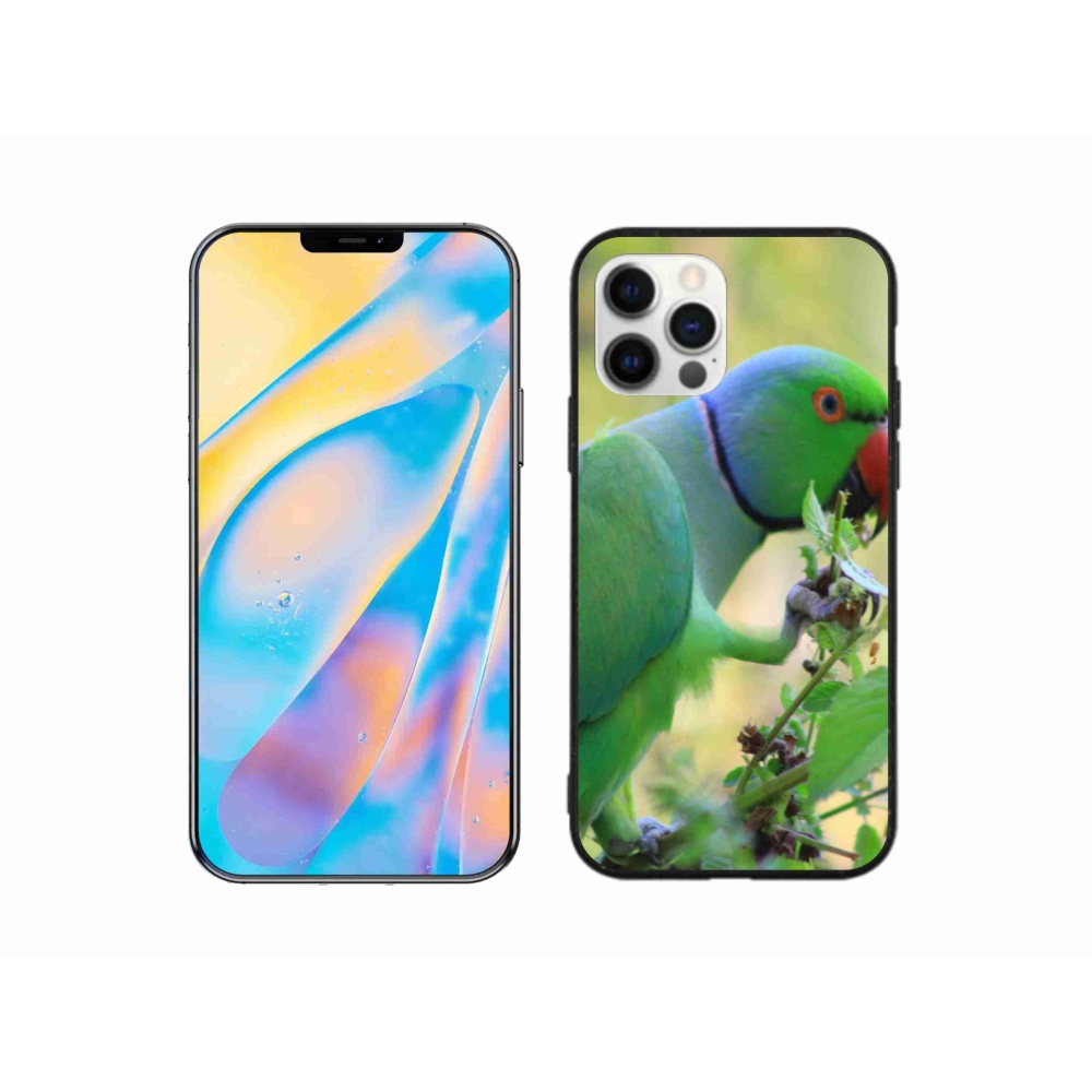 Gélový kryt mmCase na iPhone 12 - papagáj alexander