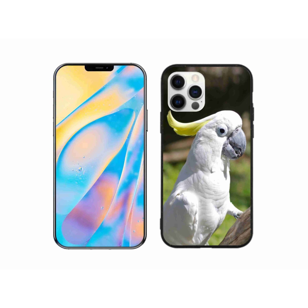 Gélový kryt mmCase na iPhone 12 - papagáj kakadu 2