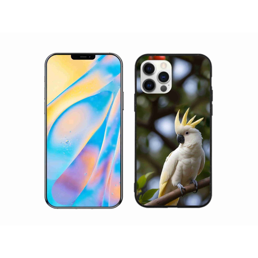 Gélový kryt mmCase na iPhone 12 - papagáj kakadu 3