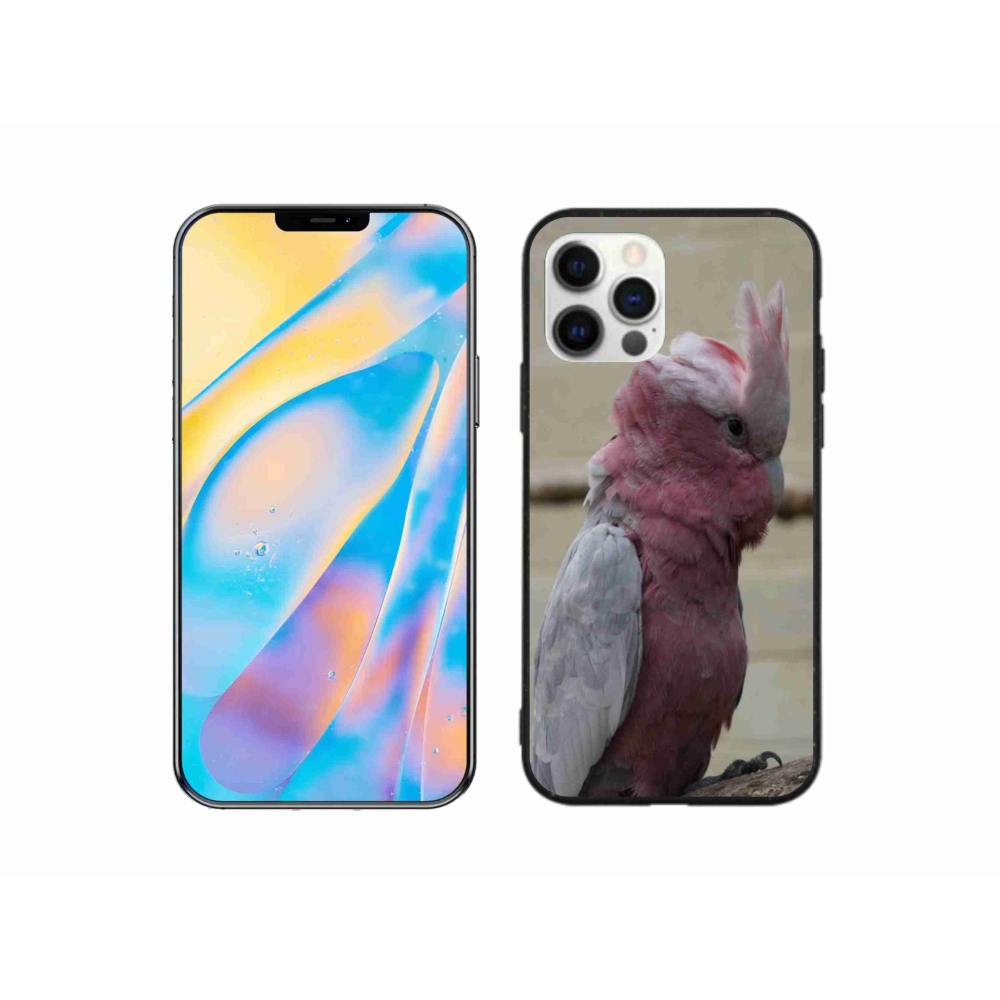 Gélový kryt mmCase na iPhone 12 - papagáj kakadu ružový