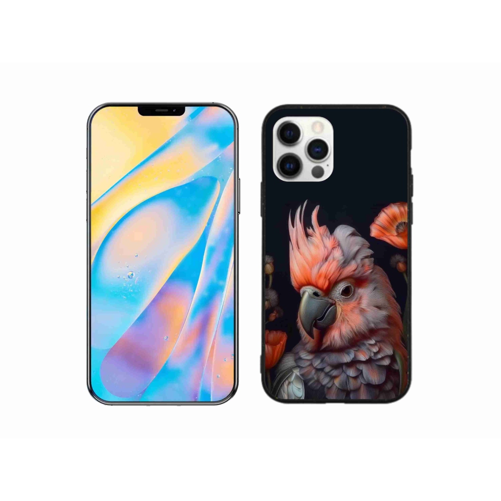 Gélový kryt mmCase na iPhone 12 - papagáj kakadu vo farbách