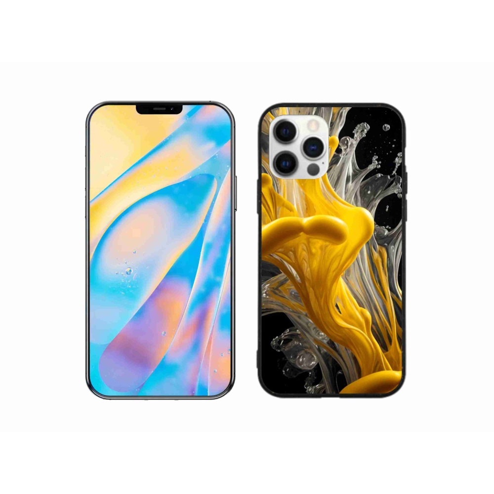 Gélový kryt mmCase na iPhone 12 Pro - abstraktný motív 48