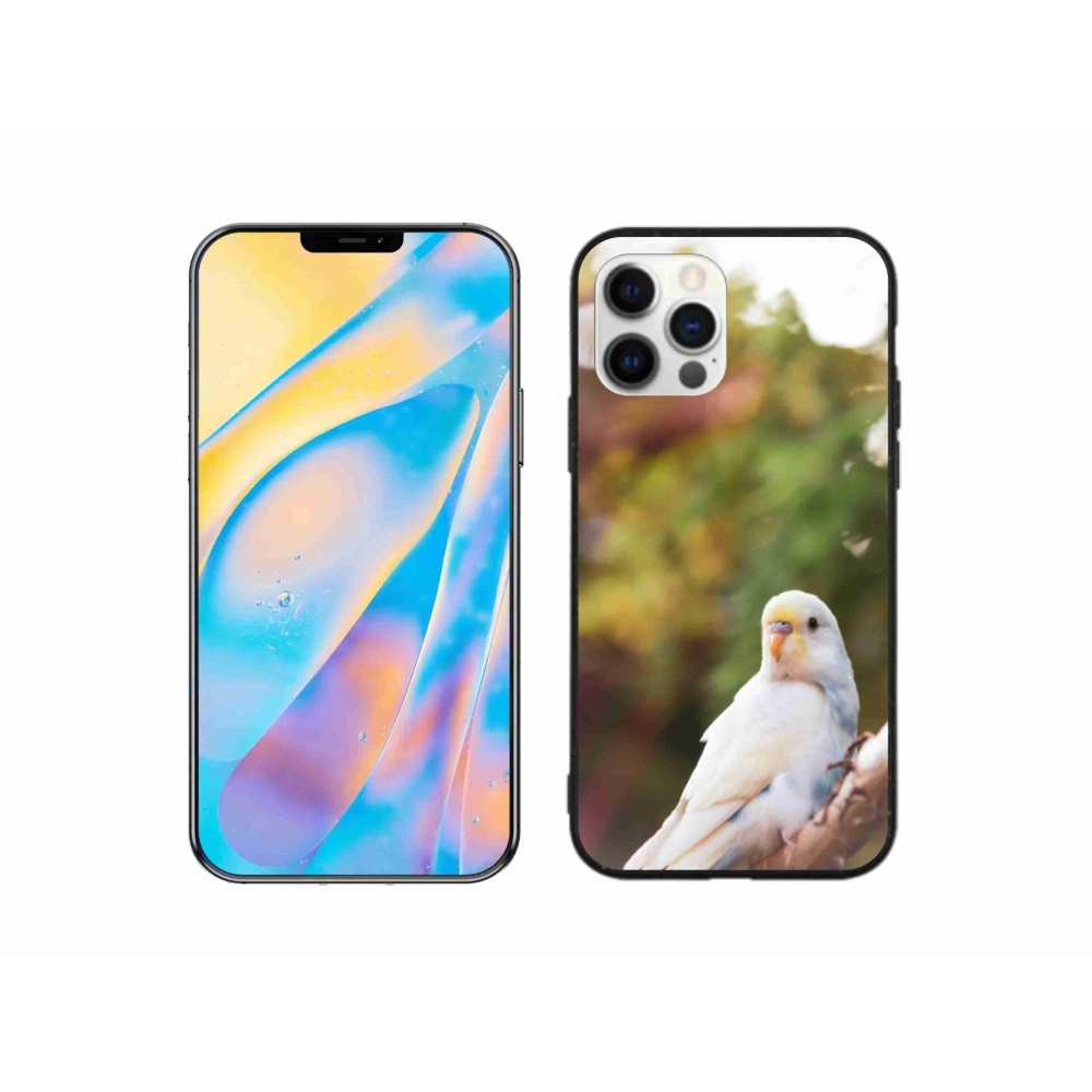 Gélový kryt mmCase na iPhone 12 Pro - andulka biela