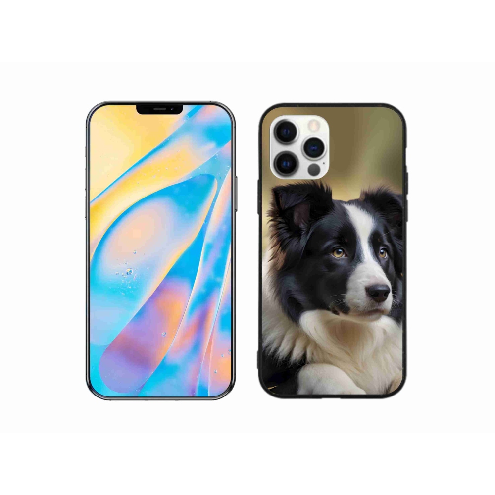 Gélový kryt mmCase na iPhone 12 Pro - border kólia 2