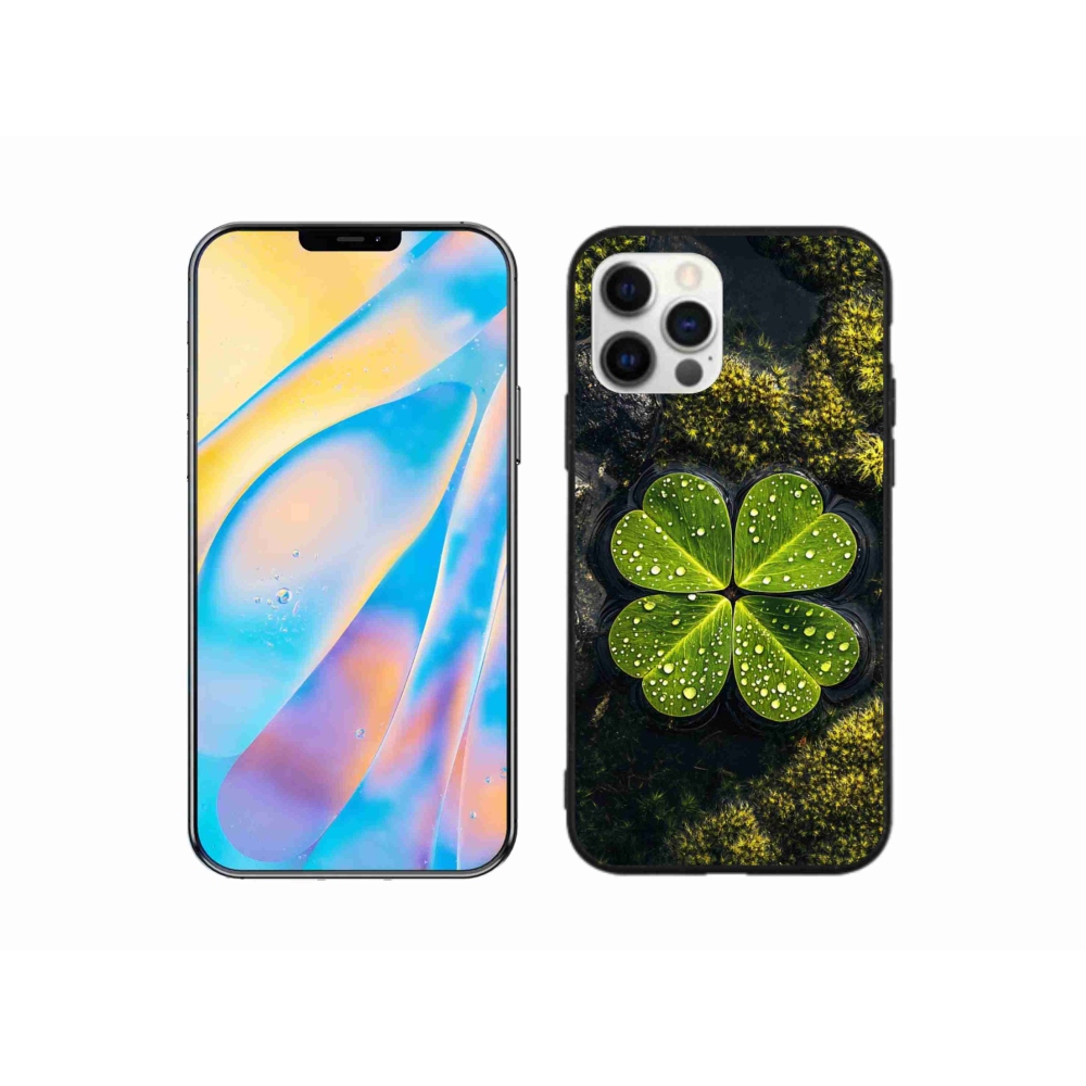 Gélový kryt mmCase na iPhone 12 Pro - štvorlístok