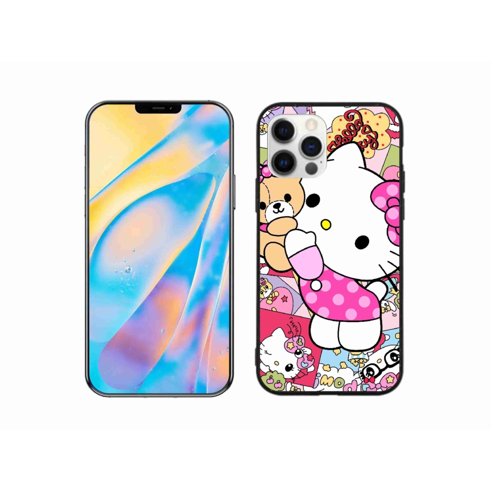 Gélový kryt mmCase na iPhone 12 Pro - cute kitty