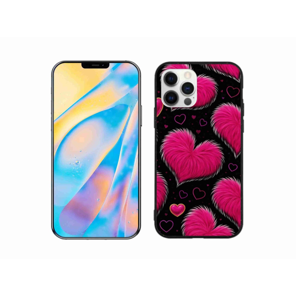 Gélový kryt mmCase na iPhone 12 Pro - hebké srdce