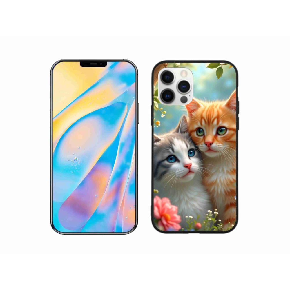 Gélový kryt mmCase na iPhone 12 Pro - mačacia láska 2