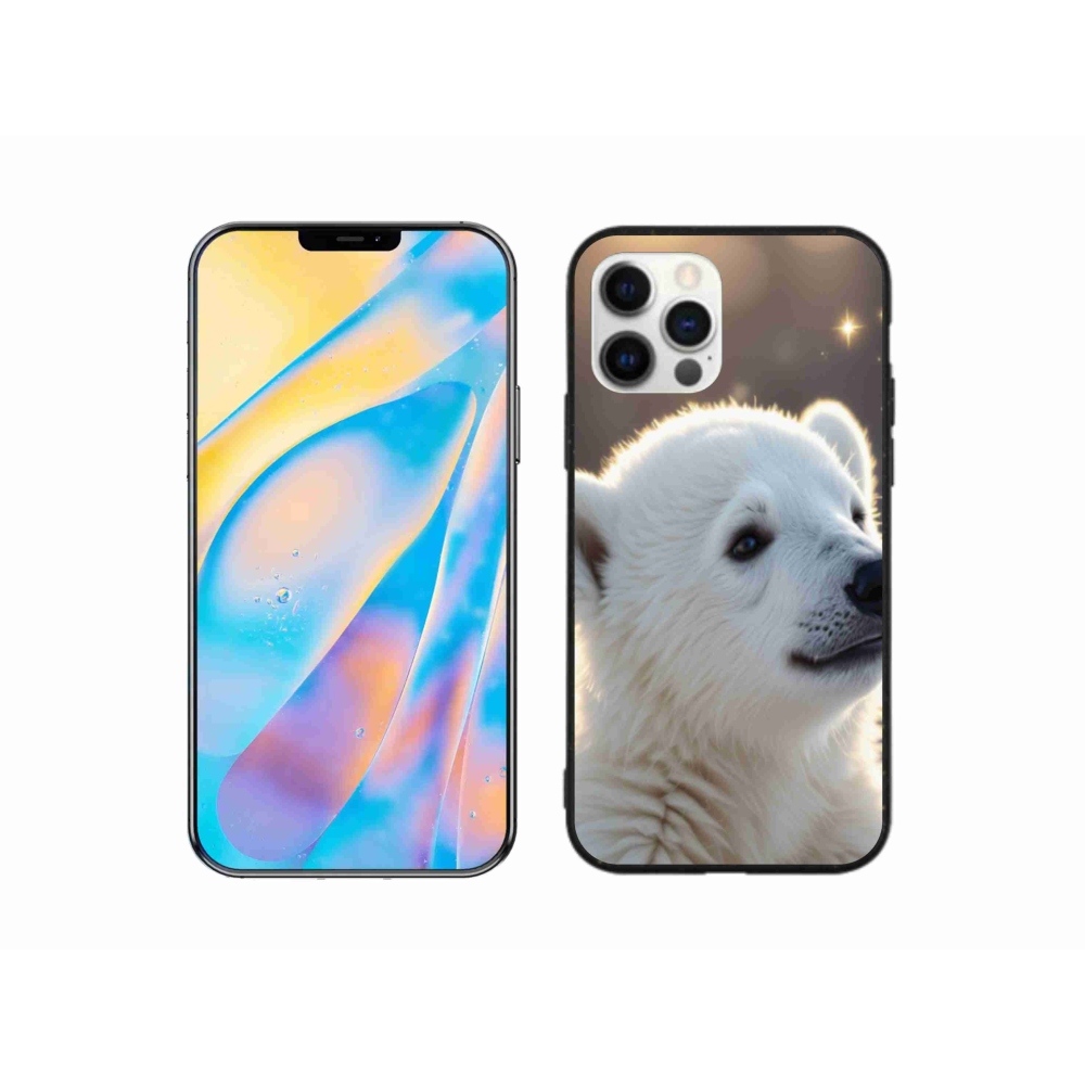 Gélový kryt mmCase na iPhone 12 Pro - ľadový medveď