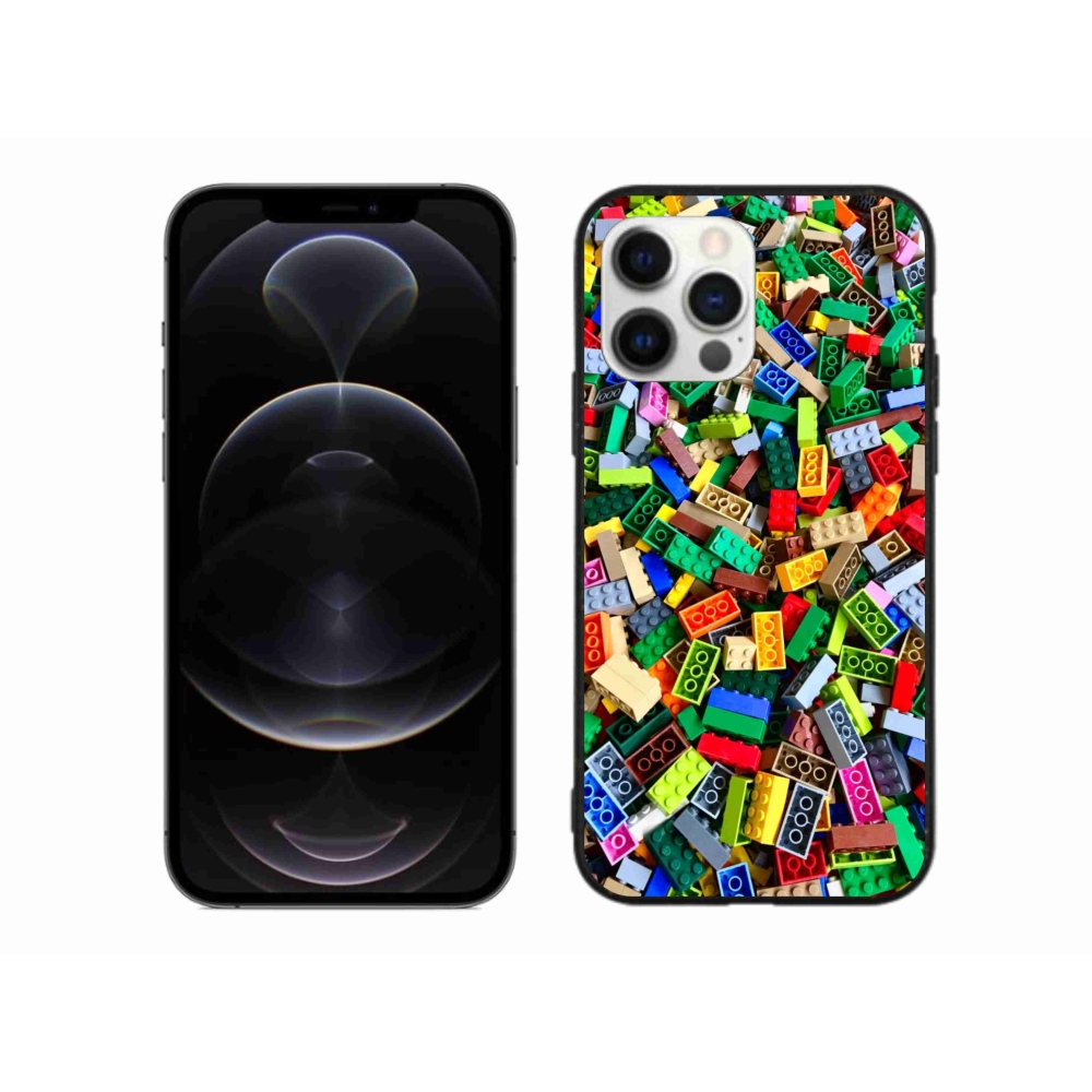 Gélový kryt mmCase na iPhone 12 Pro Max - farebné stavebné kocky
