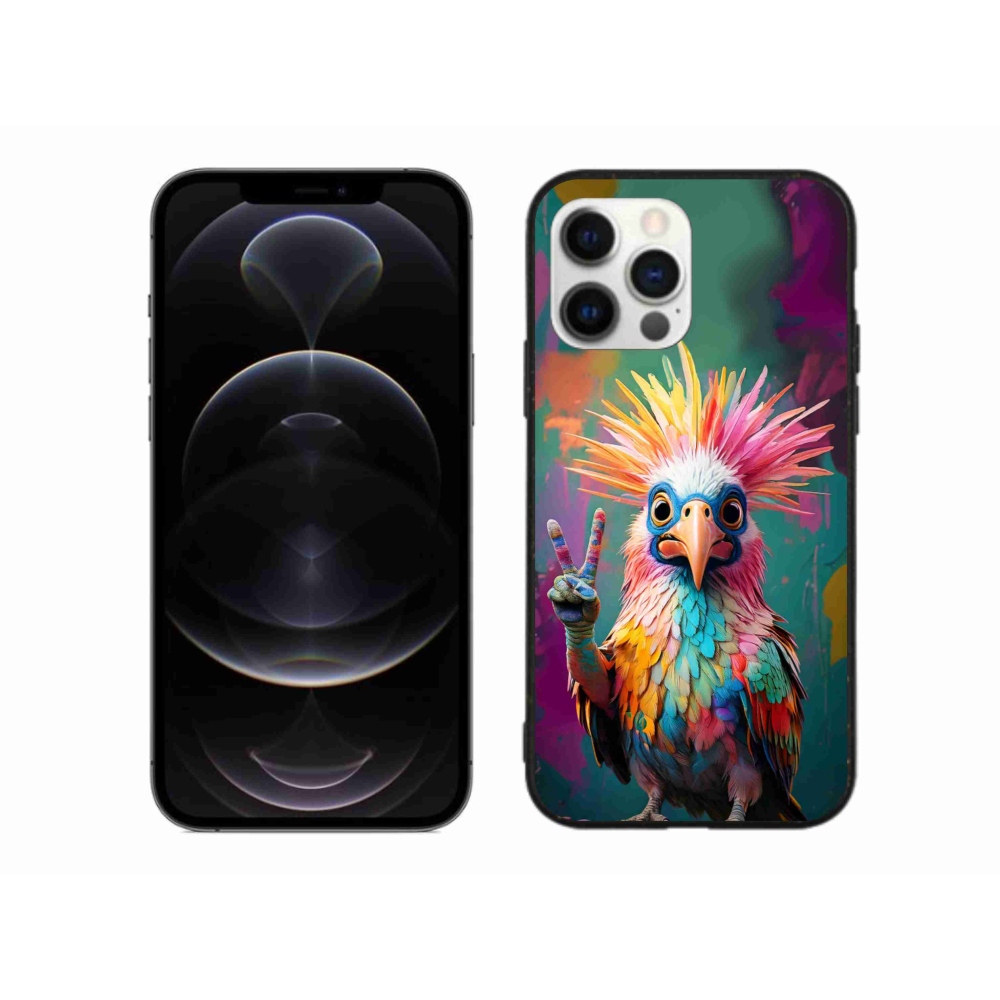 Gélový kryt mmCase na iPhone 12 Pro Max - farebný rebel