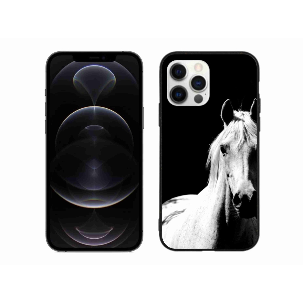 Gélový kryt mmCase na iPhone 12 Pro Max - biely kôň 5