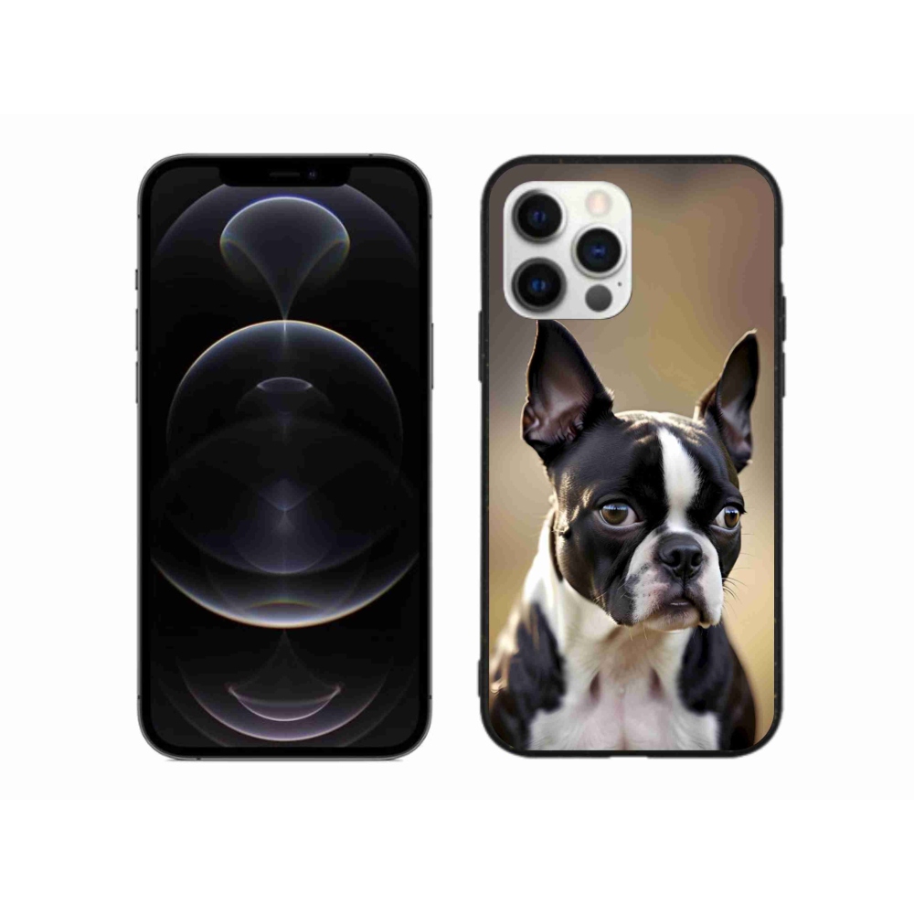 Gélový kryt mmCase na iPhone 12 Pro Max - bostonský teriér