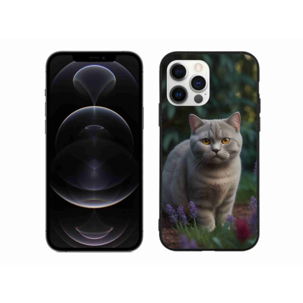 Gélový kryt mmCase na iPhone 12 Pro Max - britská mačka