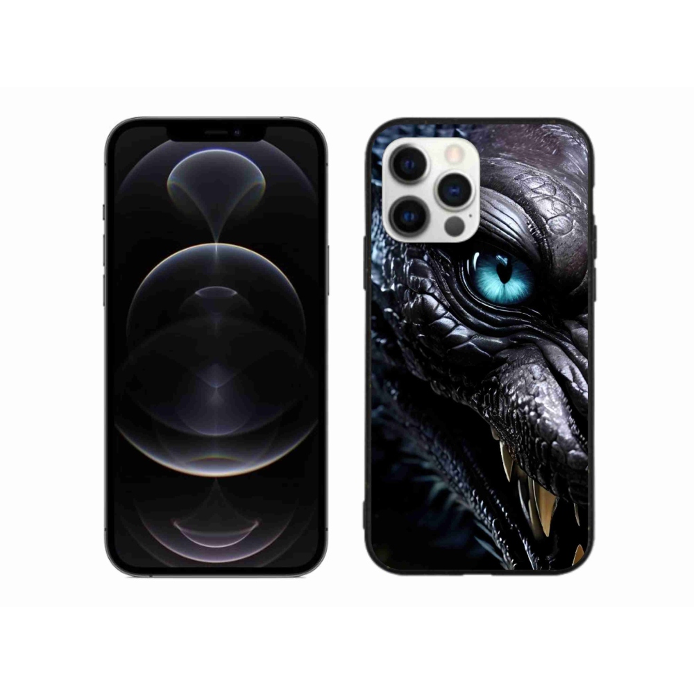 Gélový kryt mmCase na iPhone 12 Pro Max - dračí pohľad