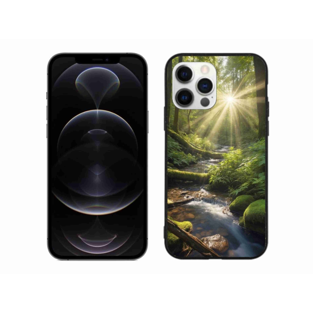 Gélový kryt mmCase na iPhone 12 Pro Max - hlbina lesa