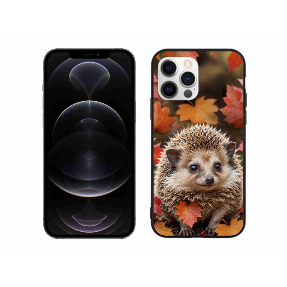 Gélový kryt mmCase na iPhone 12 Pro Max - ježko v lístia