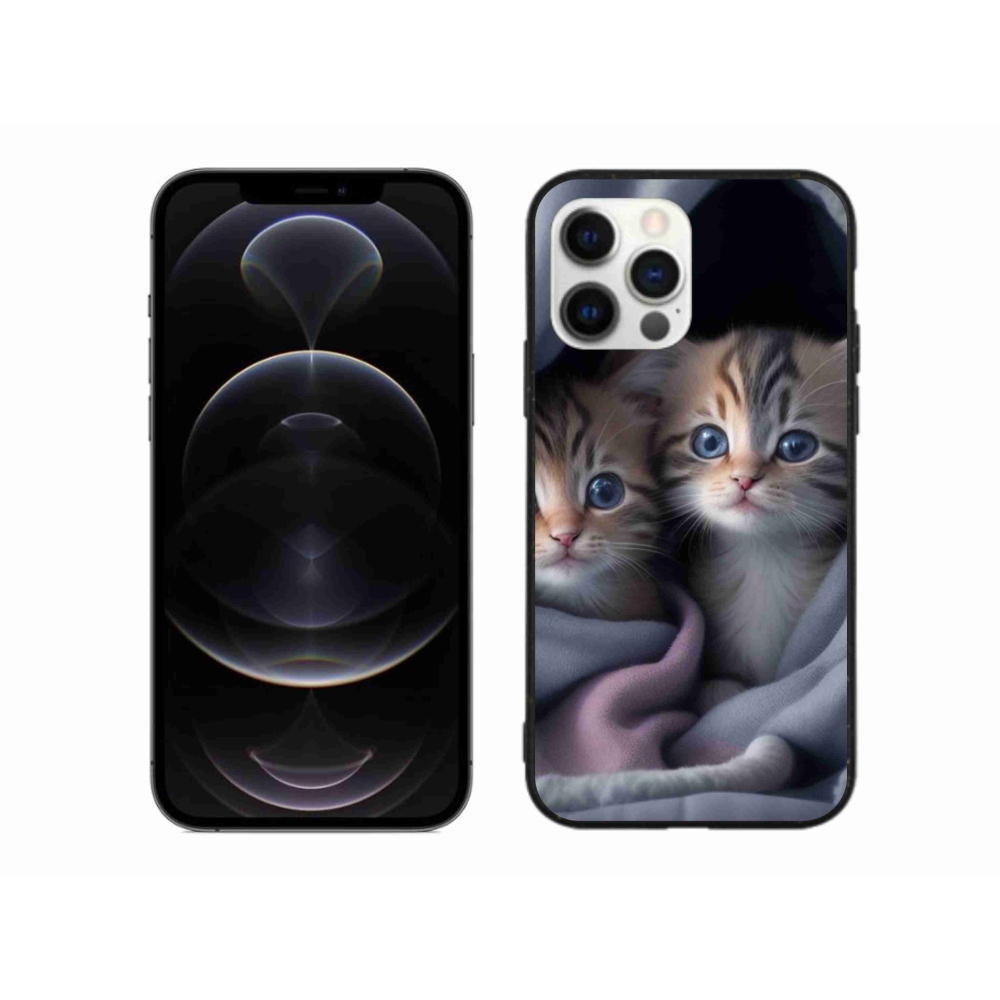 Gélový kryt mmCase na iPhone 12 Pro Max - mačacie duo 2