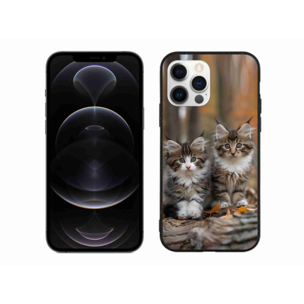 Gélový kryt mmCase na iPhone 12 Pro Max - mačacie duo 3