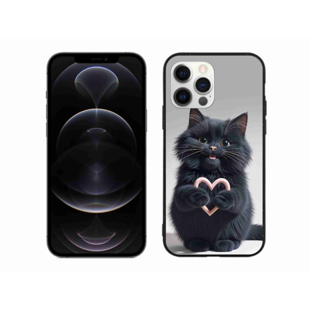 Gélový kryt mmCase na iPhone 12 Pro Max - mačacia láska 3