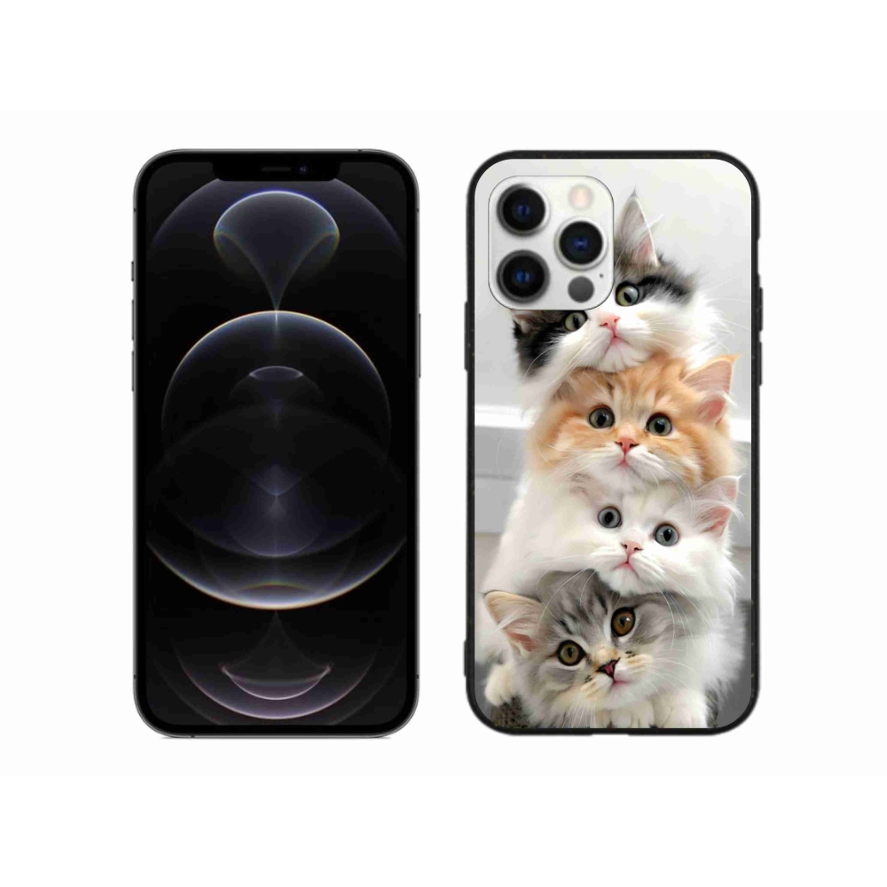 Gélový kryt mmCase na iPhone 12 Pro Max - mačacia partia