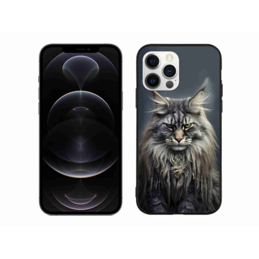 Gélový kryt mmCase na iPhone 12 Pro Max - mačacie pohľad 4