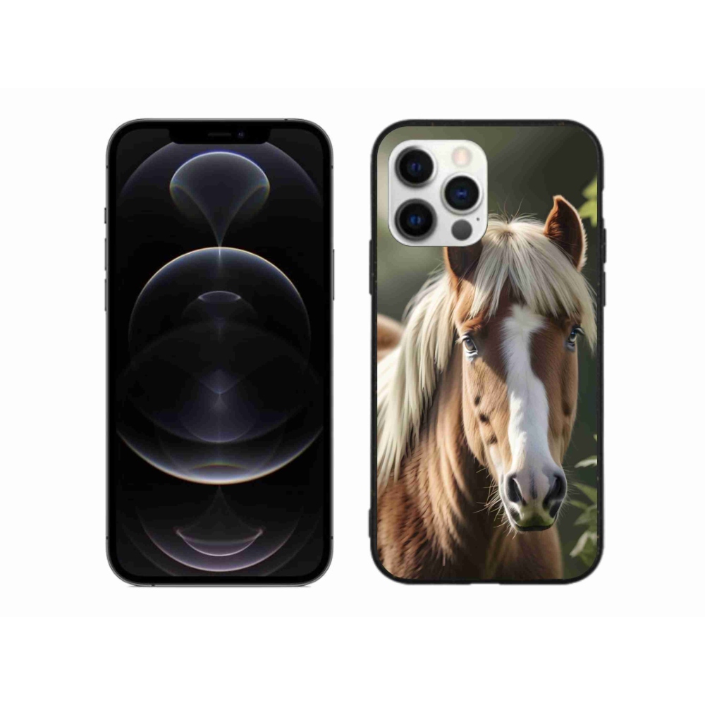 Gélový kryt mmCase na iPhone 12 Pro Max - kôň so svetlou hrivou