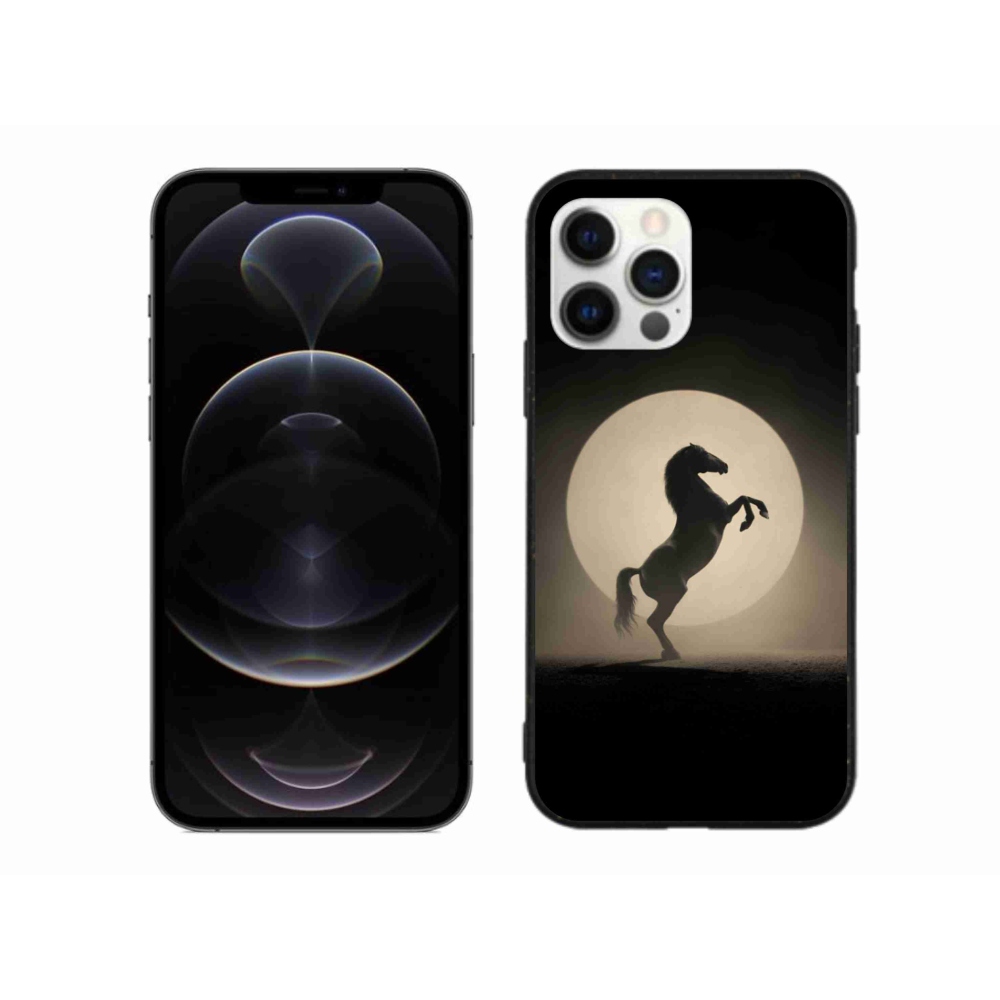 Gélový kryt mmCase na iPhone 12 Pro Max - kôň v siluete