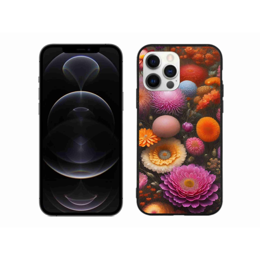 Gélový kryt mmCase na iPhone 12 Pro Max - kvetinová kompozícia