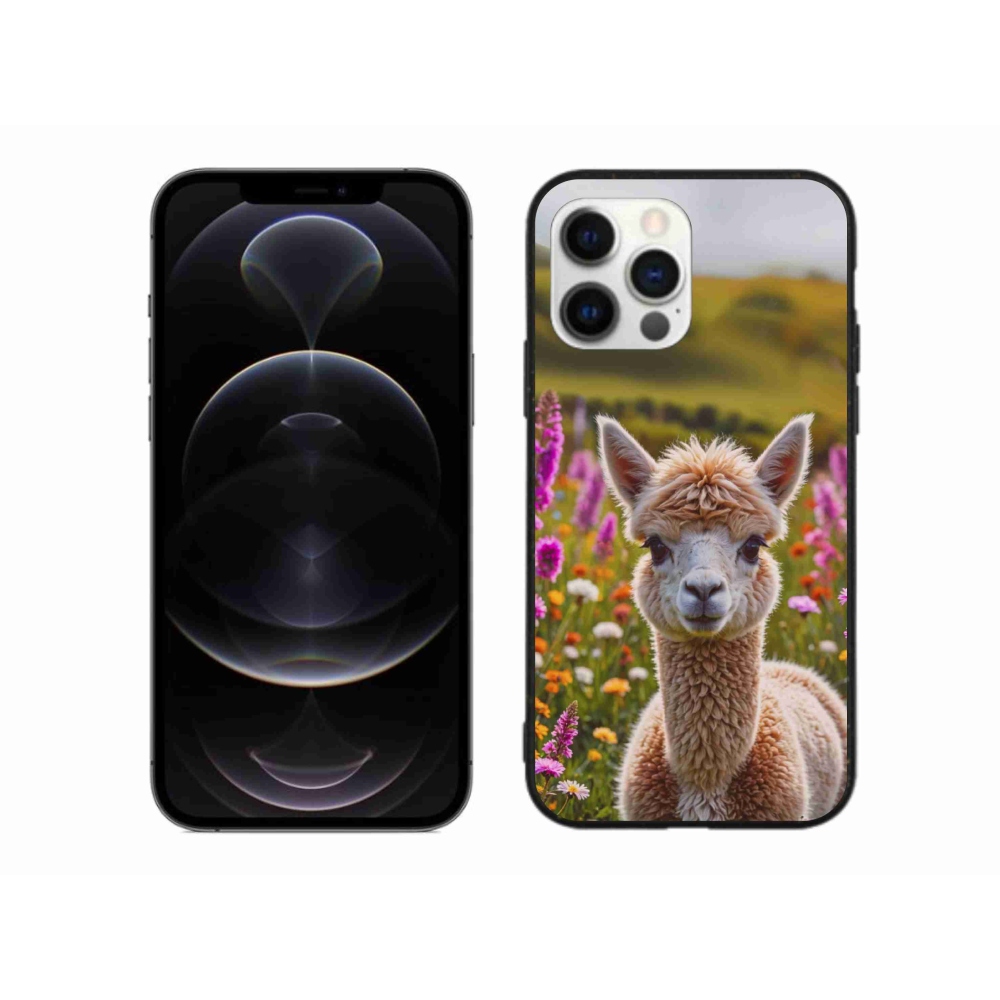 Gélový kryt mmCase na iPhone 12 Pro Max - lama na lúke