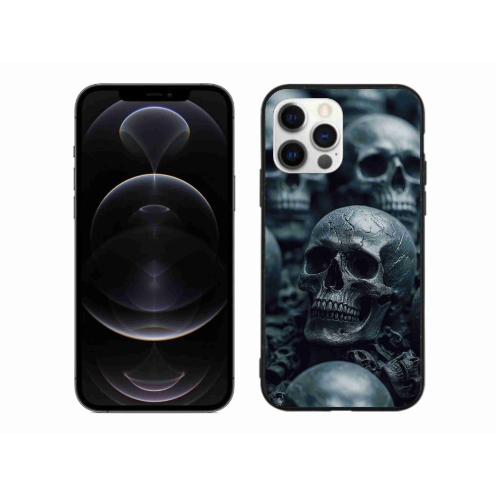 Gélový kryt mmCase na iPhone 12 Pro Max - lebka 2