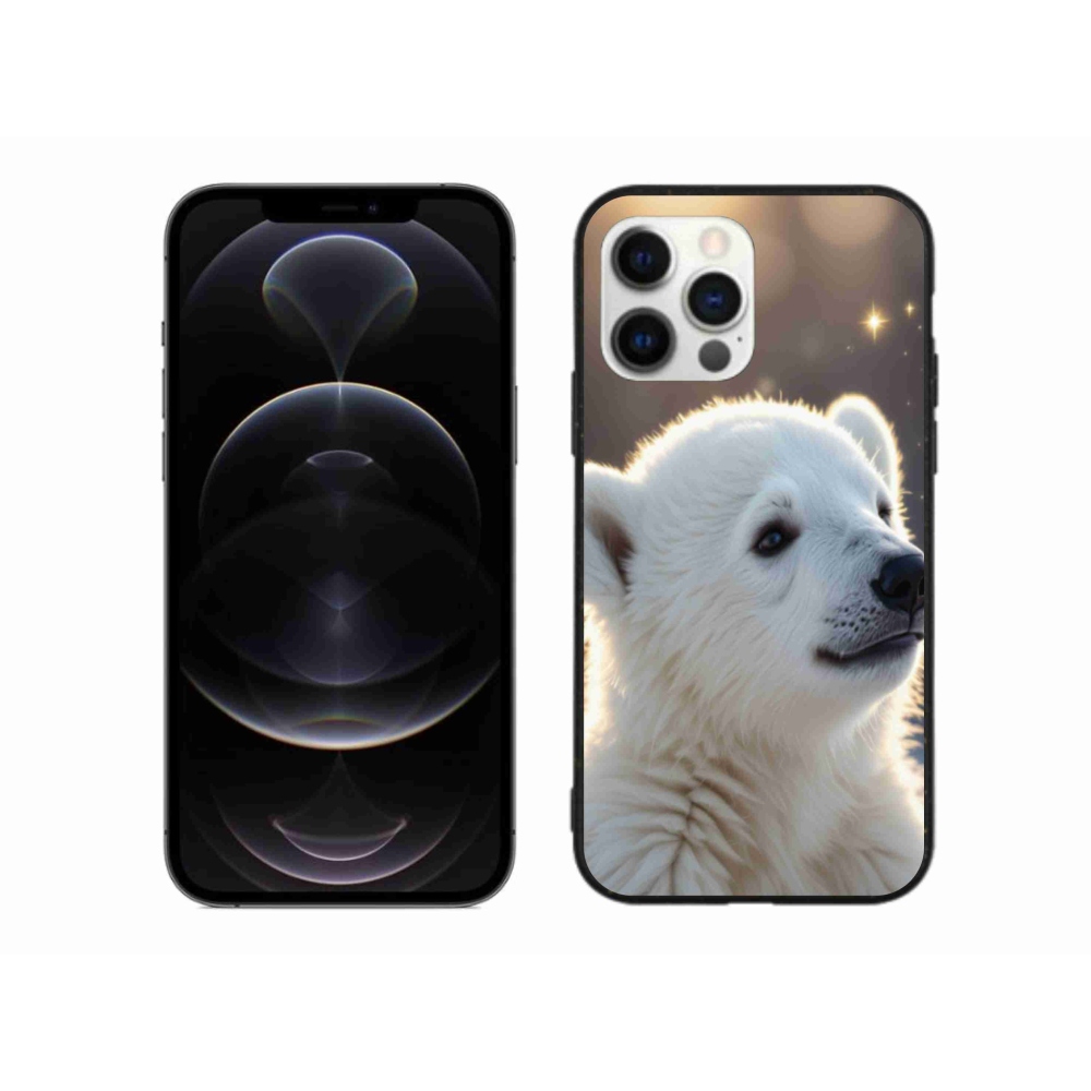 Gélový kryt mmCase na iPhone 12 Pro Max - ľadový medveď